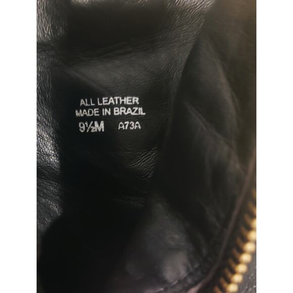 Tory Burch Leather Whitney Ankle Bootie Black/Gold Logo Size 9.5 - Picture 14 of 14